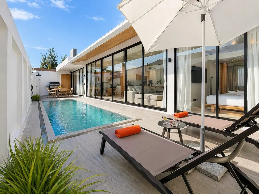 Seaside New 3BR Pool Villa 2-Min Walk to Bangtao Beach l Villa Belplaya Phuket, Bangtao - Image 1