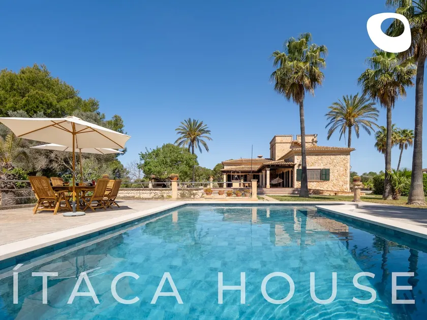 Villa with pool and stone tower, Es Trenc - Image 1