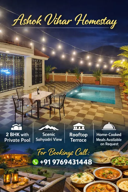 Ashok Vihar | Serene 2BHK Pool Villa Mountain View - Image 1