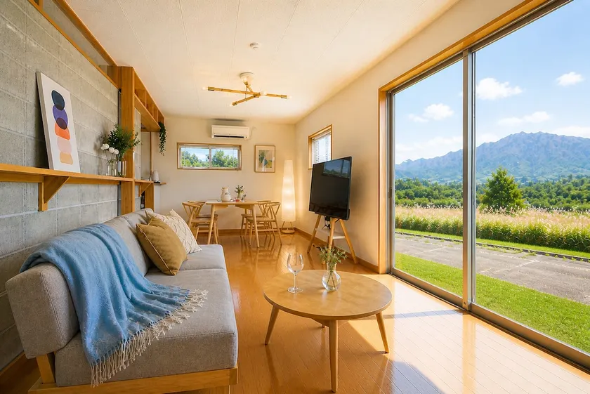 [NEW] Aso Mountain View | 1 Building | Maximum 6 People | 5 Beds + Sofa | 60㎡ | Great Access to Sights like Aso Shrine | - Image 1