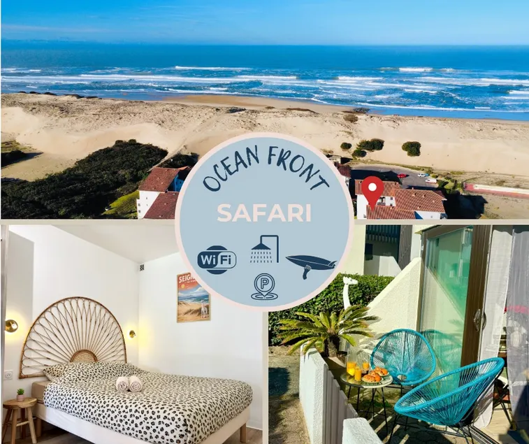 Safari Private Beach, Terrace, Parking & Wifi 50m Océan Surf - Image 1