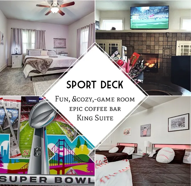 Enid’s Game Day Retreat! 3/2 Fast WI-FI King Suite - Image 1