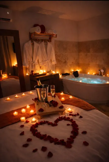 Romantic Suite, Private Balneo, XXL Round Bed - Image 1