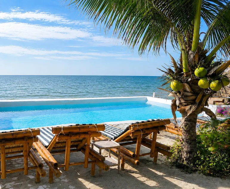 Oceanfront beach house, pool and grill - Image 1