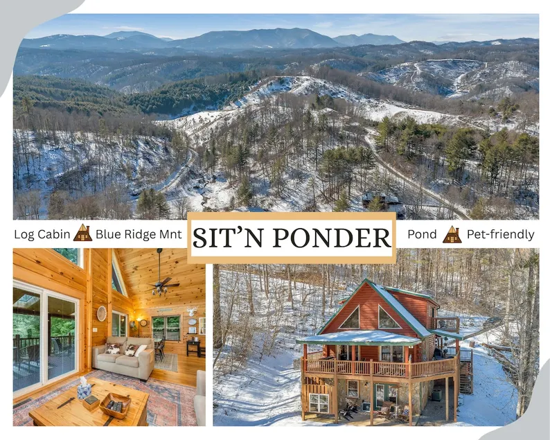 Blue Ridge Mts | Log Cabin | Pond | Pet friendly - Image 1