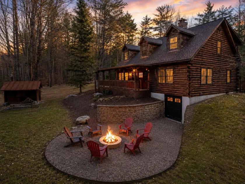 Log Cabin w/ Wraparound Porch & Scenic Train Views - Image 1