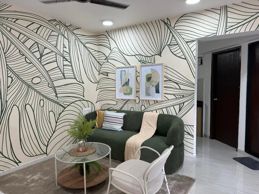 Biophilic 2BHK Mahalaxmi King Bed TV Wifi Clean - Image 1