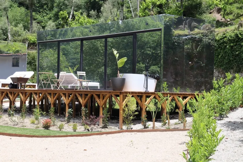 Mirrored villa with jacuzzi by the river 1 - Image 1
