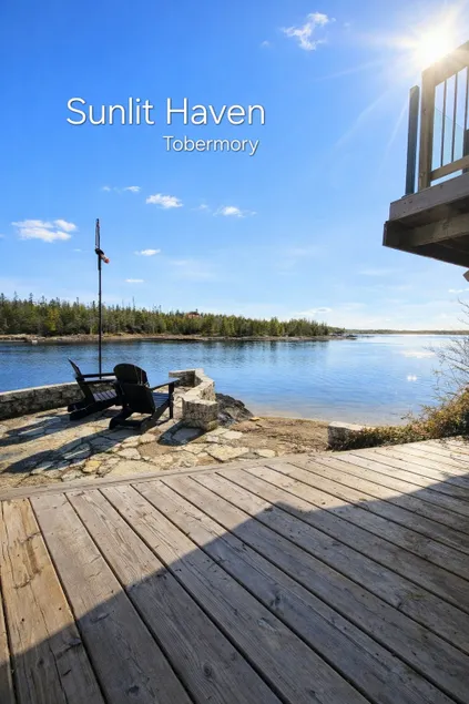 Sunlit Haven Private Beach Waterfront Tobermory - Image 1