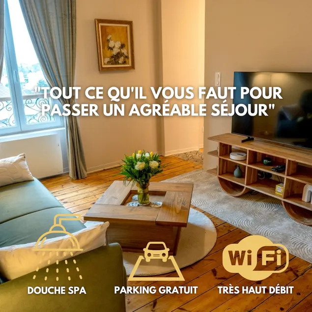 La Parenthèse d'Aurillac, spa shower, parking - Image 1