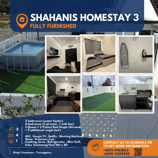 Shahanis Homestay 3 - Private Pool in Kemaman - Image 1