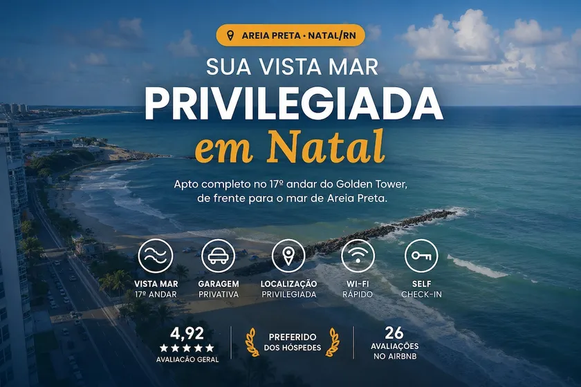 Apartment with Privileged Sea View – Natal RN with Garage - Image 1