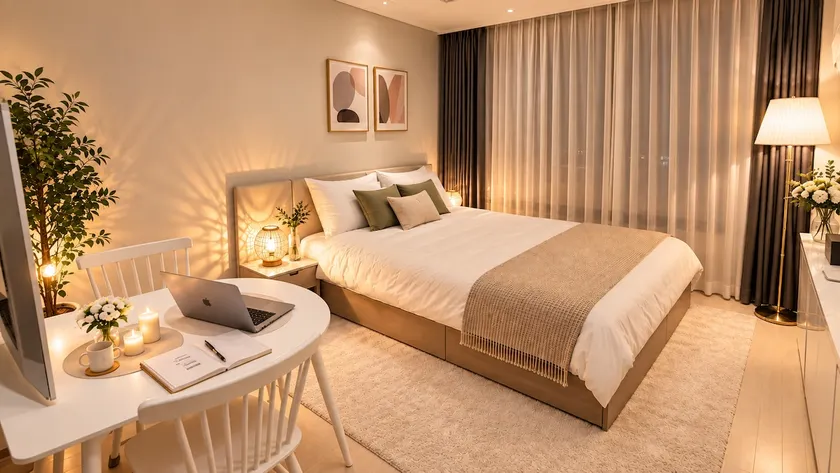[Songdo 21st Floor Lake View] Smart TV / Free Parking / Hotel Bedding / 25 Minutes to Airport - Image 1