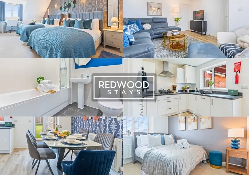 BRAND NEW! Farnborough Air Show Serviced Home X2 FREE Parking By Redwood Stays - Image 1