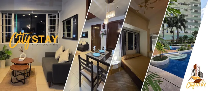2BR Condotel in Ridgewood near NAIA Terminal 3, BGC and Venice with Pool, WIFI and Netflix - Image 1
