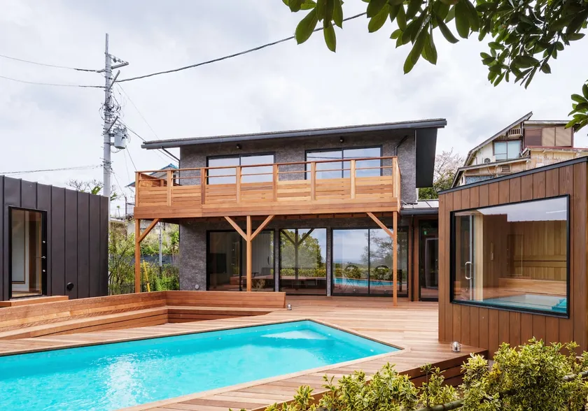 Limited to one group per day / Fully equipped with a pool, sauna and balcony! /Entire house with a feeling of the sea in Futtsu/Up to 11 people - Image 1
