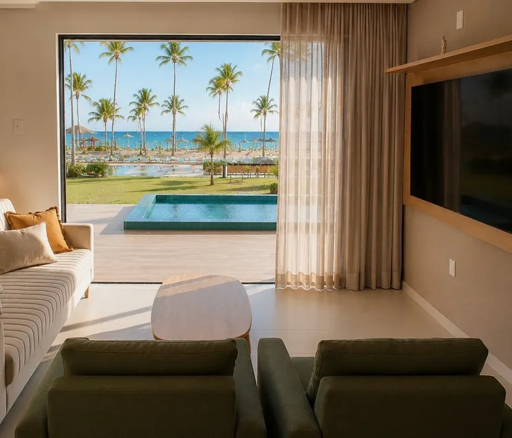 Ipioca 001 Ground floor with ocean view and private pool - Image 1