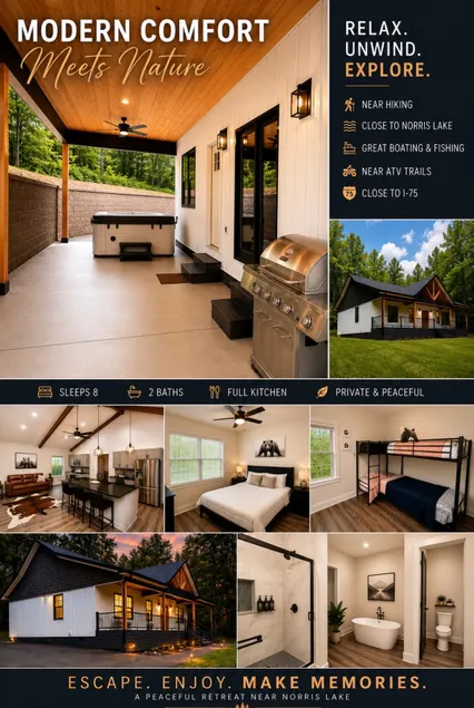 Norris Lake Retreat | Sleeps 8 | Marina + Trails - Image 1