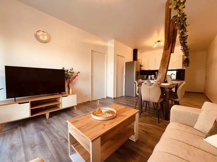 Modern 2-bedroom apartment near Lyon Airport – Parking and Wi-Fi - Image 1