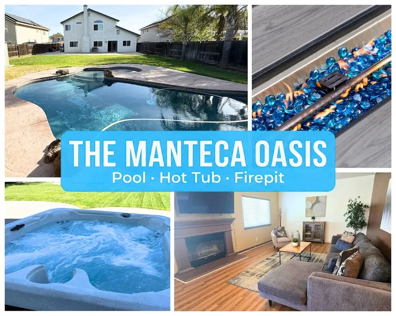 Quiet Manteca 4BR Home | Pool, Hot Tub & Fire Pit - Image 1