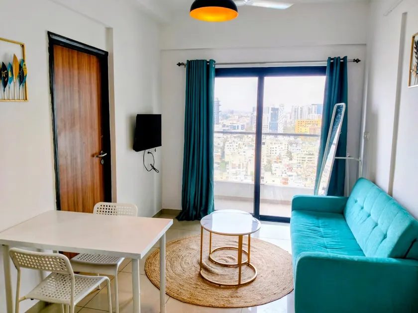 Skynest: Cute 1Bhk Apt|Private|Near Eon|High Floor - Image 1