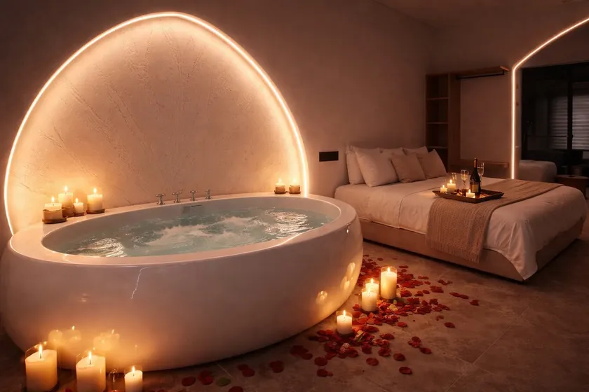 Aelia Suite Romantic Jacuzzi Retreat Private Stay - Image 1