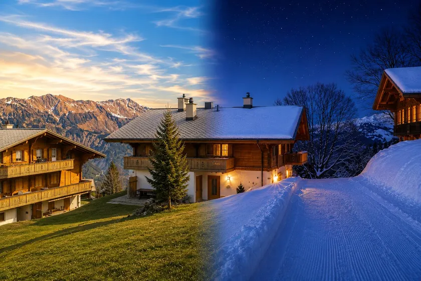 Charming Alpine Chalet with Mountain Views - Image 1