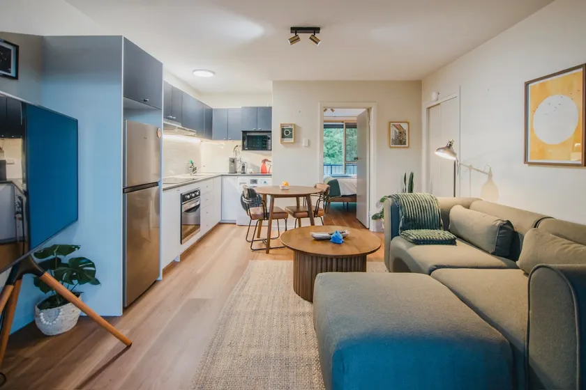 Modern New Farm apartment • 2 Balconies + Parking - Image 1