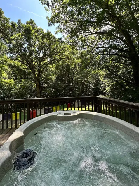 Hot Tub Woodland Retreat 11 Acres + Trails Near IU - Image 1