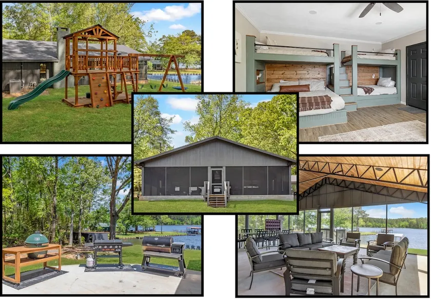 Lakefront; King Beds; Play-set; Cooking Patio - Image 1