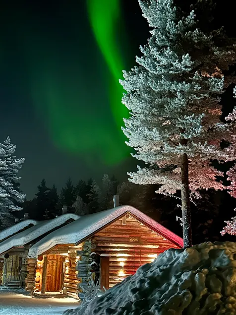 Isorakka traditional log cabin - Skibus -Sauna - Image 1