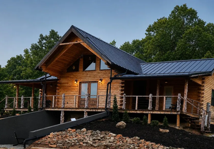 Cedar Log Cabin Retreat on 5 Private Acres - Image 1
