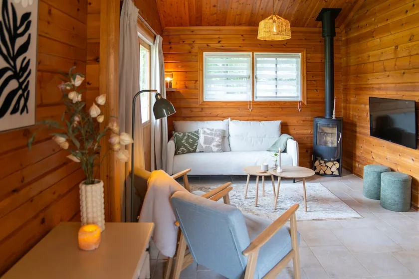 Wooden house Vechtdal 5 pers. unobstructed views, pool - Image 1