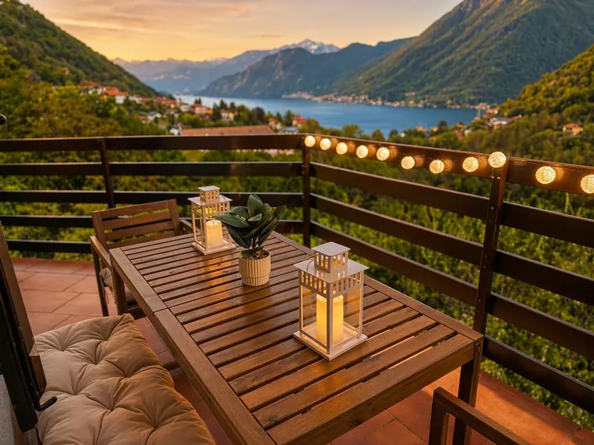 The Terrace Overlooking Lake Como - Image 1