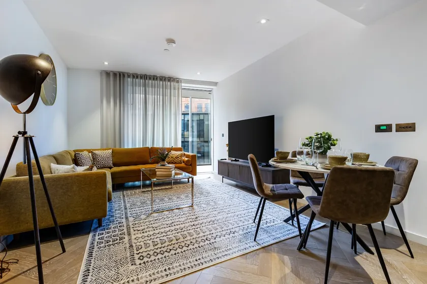 Iconic 2 Bed Battersea Power Station Hideaway With Balcony And Thames River Views - Image 1