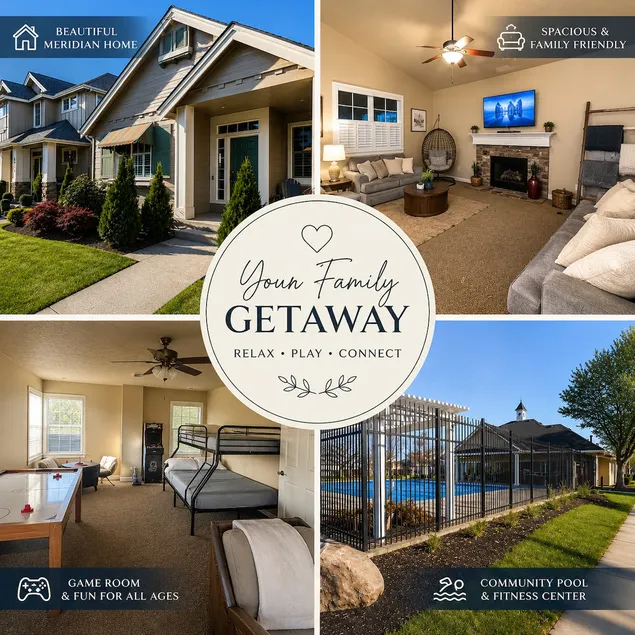 Bright & Spacious Meridian Home - Game Room, pool - Image 1
