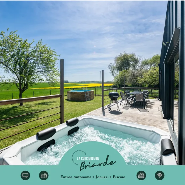 L'Évasion – Pool house, hot tub, 14 people - Image 1