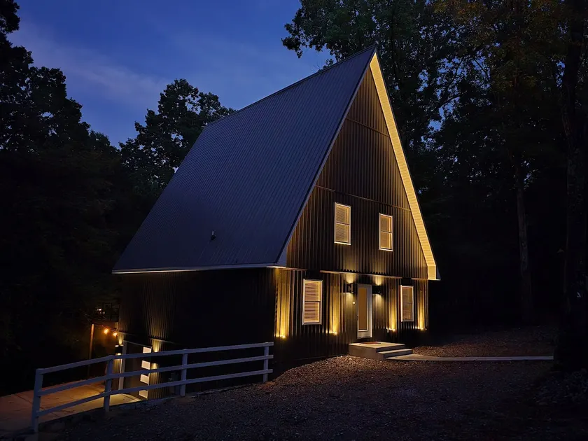 Peaceful Modern A-Frame w/ Hot Tub + Game Loft - Image 1