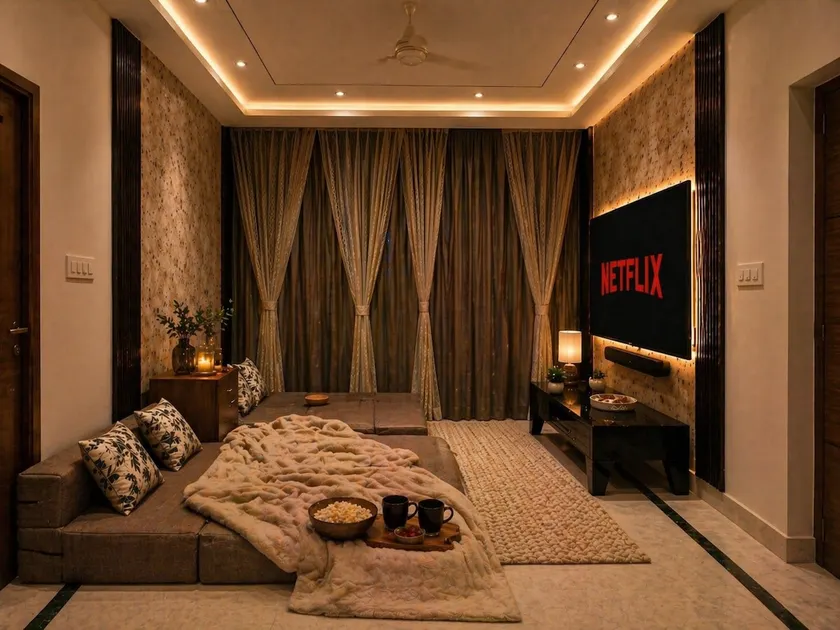 Royal Nest Jaipur | Luxe 2BHK Movie Night Stay - Image 1