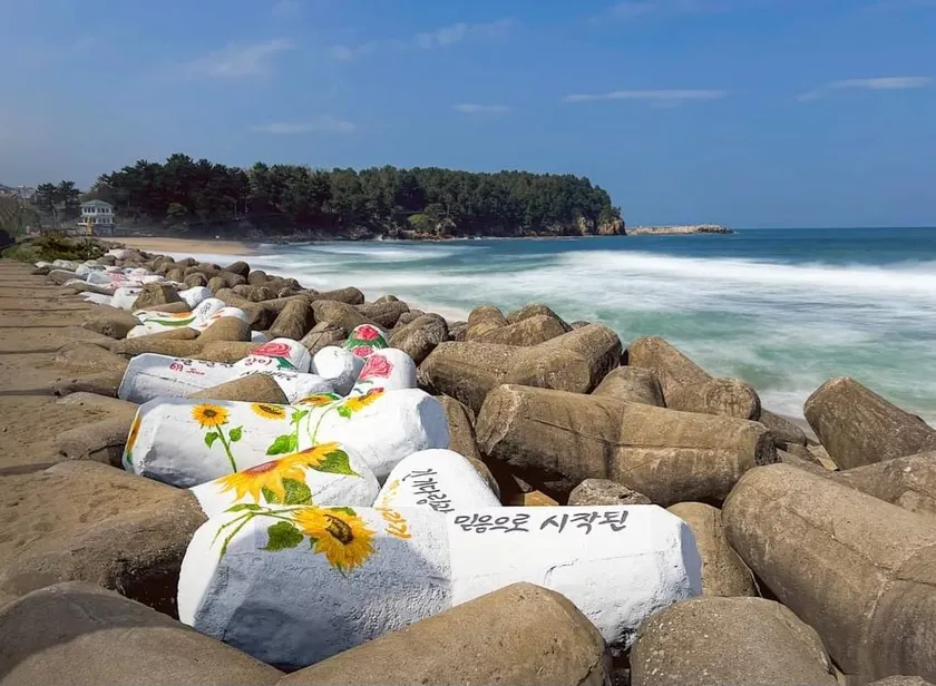 Ocean View Accommodation! Blue Stay (Room/Living Room Separated) 5 minutes to Hanseom Beach, 10 minutes to Hapyung Train Crossing Mukho Trip/Netflix - Image 1