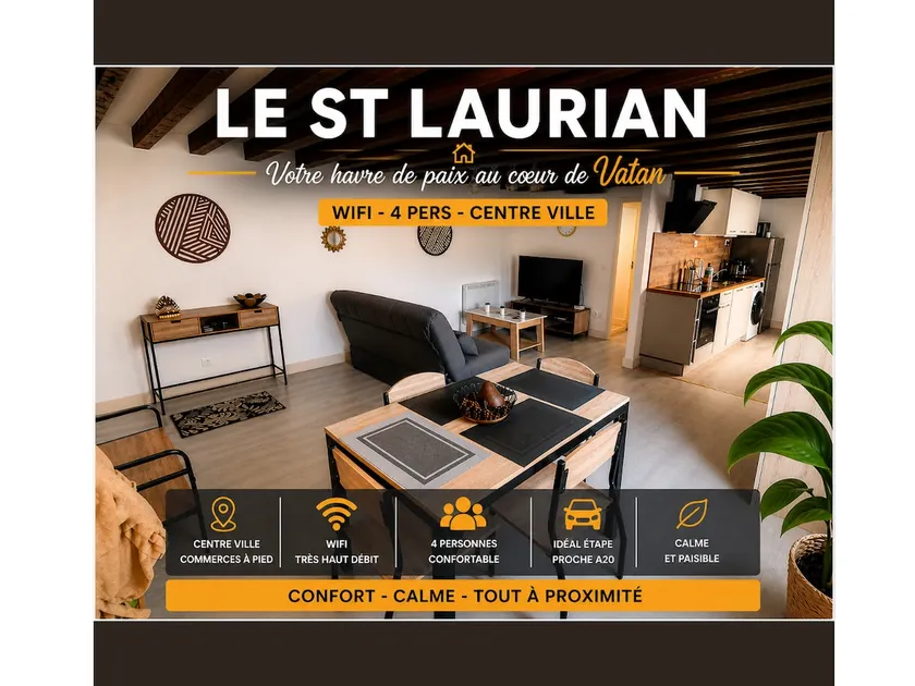 Le St Laurian - Vatan Center - WiFi - 4 Guests - Image 1