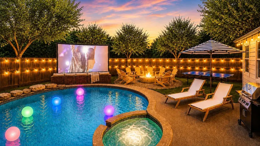 Pool, Hot Tub, Huge Theater, Mini Golf, Sleeps 19 - Image 1
