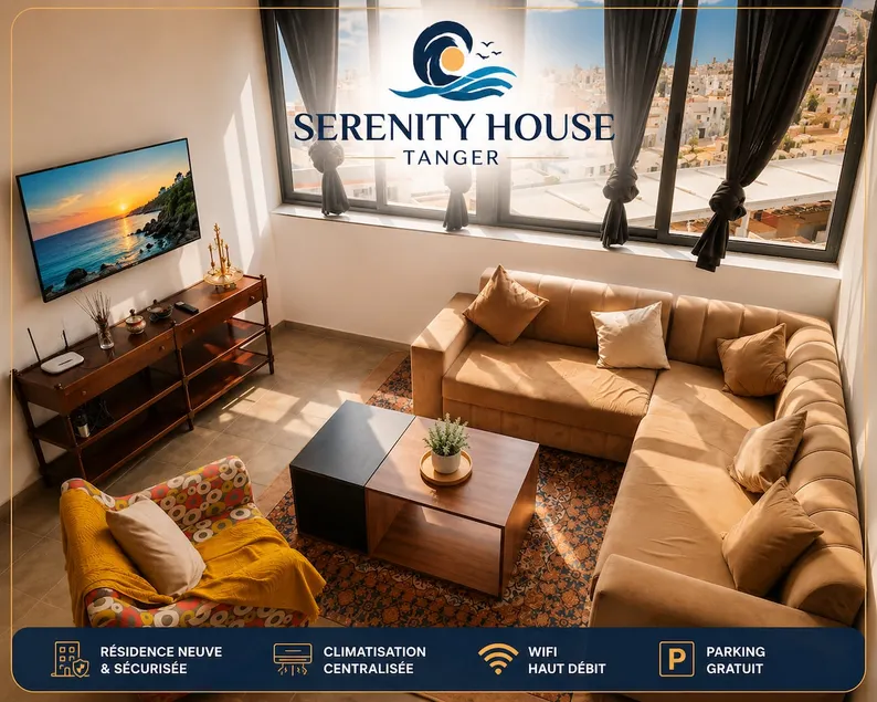 Sublime apartment with sea view, 5 min from Malabata beach - Image 1
