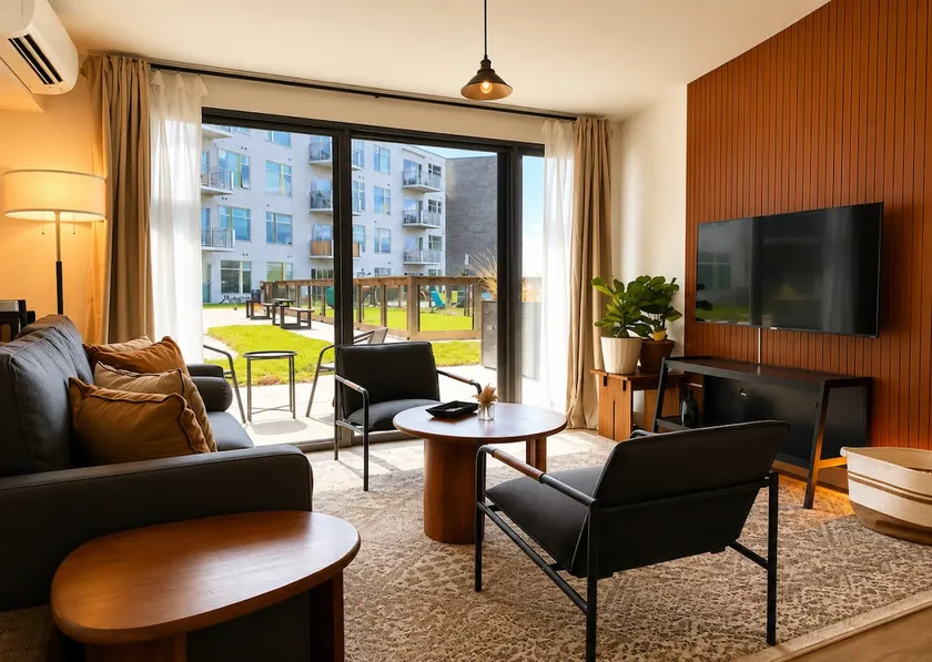 Bay View Designer 1BR - Best Location with Balcony, Gym, and Terrace - Sleeps 4 - Image 1