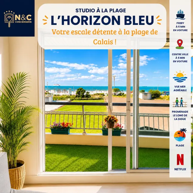 *L'Horizon Bleu* Balcony with Sea and Dragon View - Image 1