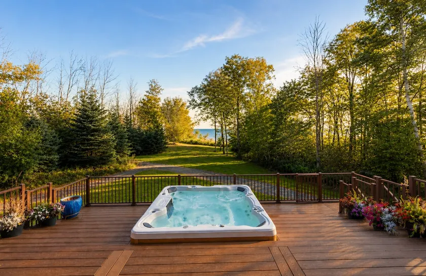 5 Br Wooded Lake Retreat Hot Tub & Private Beach - Image 1