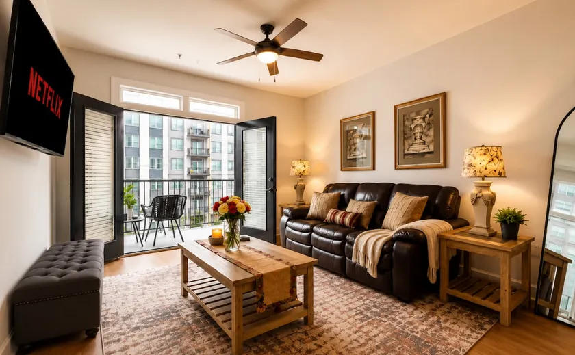 New! Cozy King BalconylGaTechlFree ParknglWalkable - Image 1