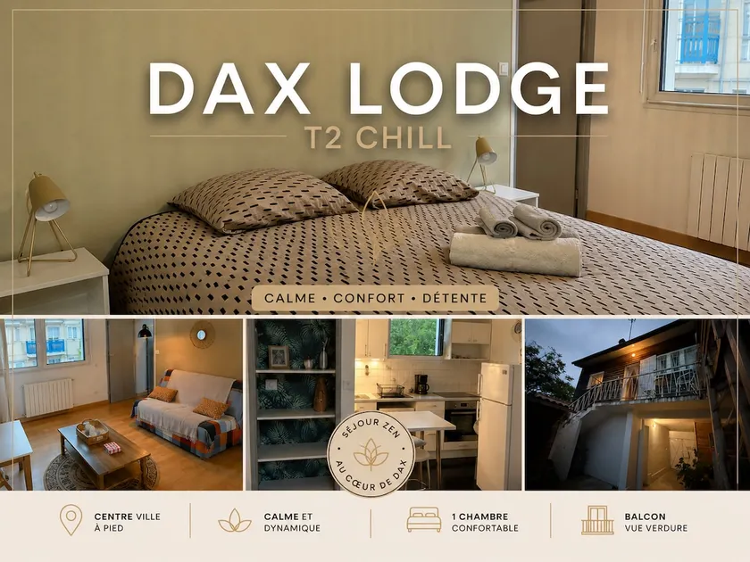 Dax Lodge: Chill 1-bedroom apartment, close to the Maurice Boyau stadium - Image 1