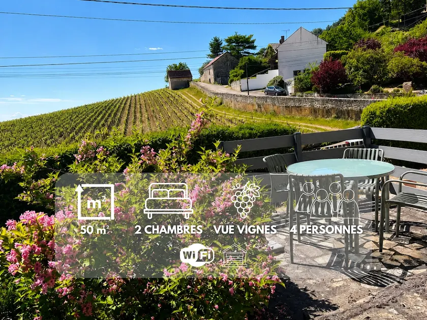 House view of the vineyards • 2 bedrooms • Garden - Image 1