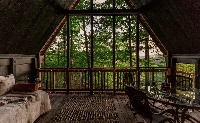 A-Frame Hot Tub Cave Run Red River Gorge - Image 1